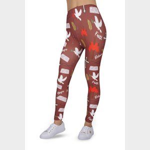 Believe - Christian Themed Printed FeatherSoft Women's Leggings Extra Plus 3XL-5